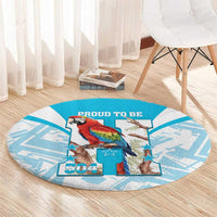 Honduras Independence Day Round Carpet 504 Proud Scarlet Macaw - Wonder Print Shop
