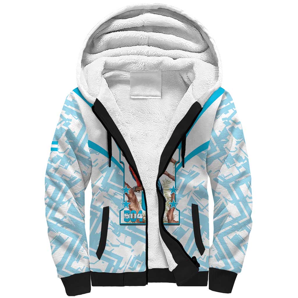 Honduras Independence Day Sherpa Hoodie 504 Proud Scarlet Macaw - Wonder Print Shop