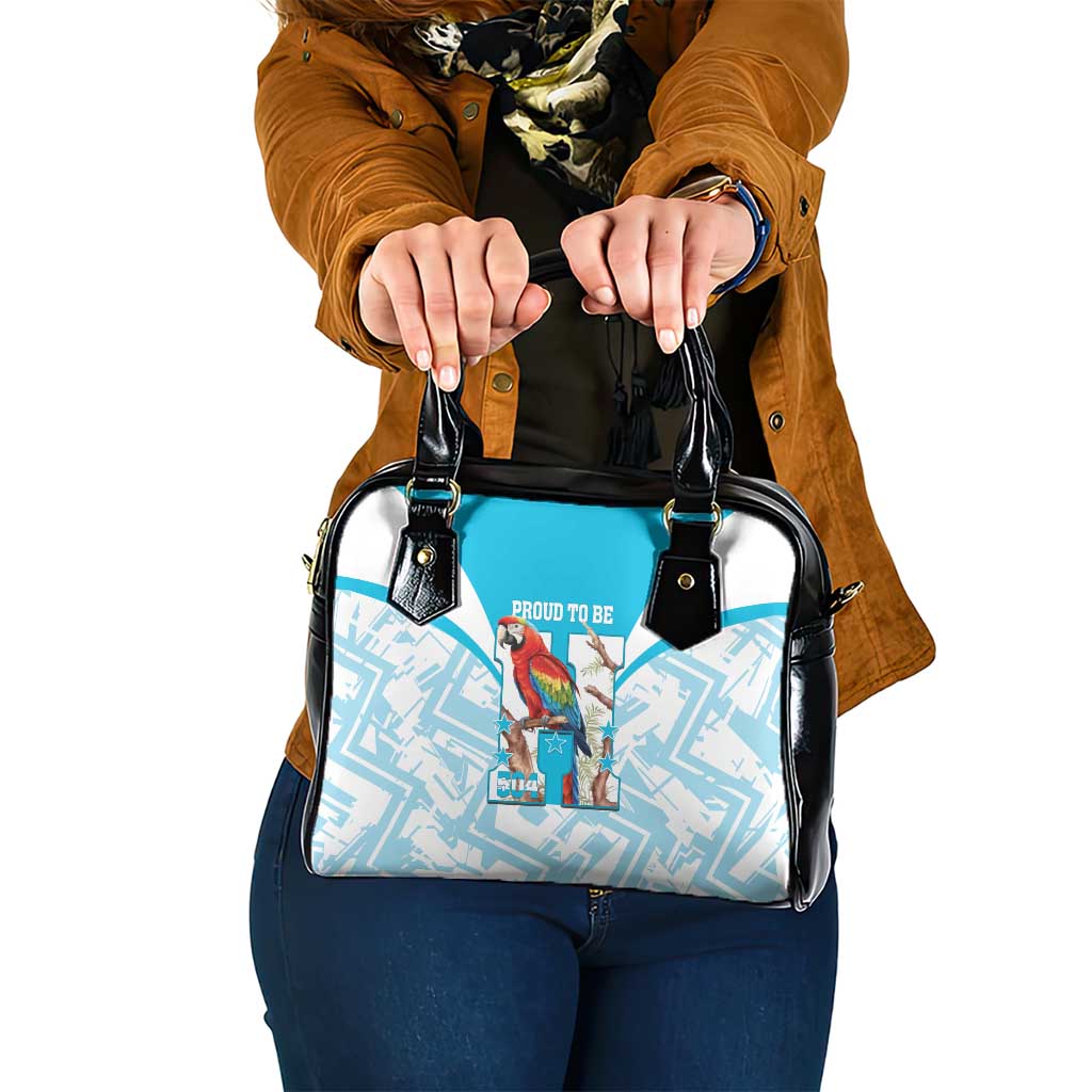 Honduras Independence Day Shoulder Handbag 504 Proud Scarlet Macaw - Wonder Print Shop
