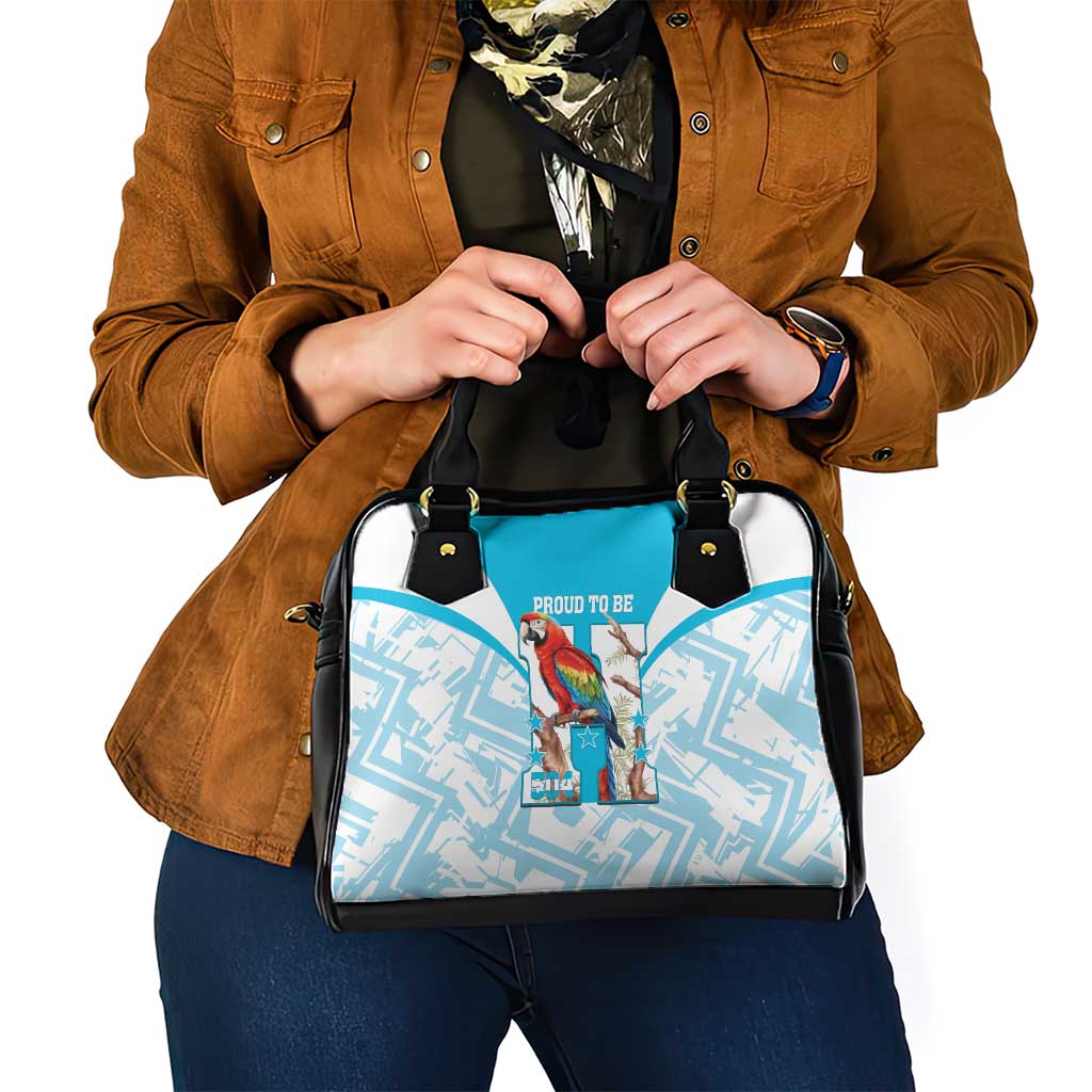 Honduras Independence Day Shoulder Handbag 504 Proud Scarlet Macaw - Wonder Print Shop
