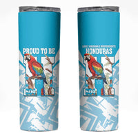 Honduras Independence Day Skinny Tumbler 504 Proud Scarlet Macaw - Wonder Print Shop