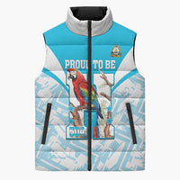 Honduras Independence Day Sleeveless Puffer Jacket 504 Proud Scarlet Macaw - Wonder Print Shop