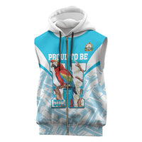 Honduras Independence Day Sleeveless Zip Hoodie 504 Proud Scarlet Macaw - Wonder Print Shop