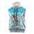 Honduras Independence Day Sleeveless Zip Hoodie 504 Proud Scarlet Macaw - Wonder Print Shop