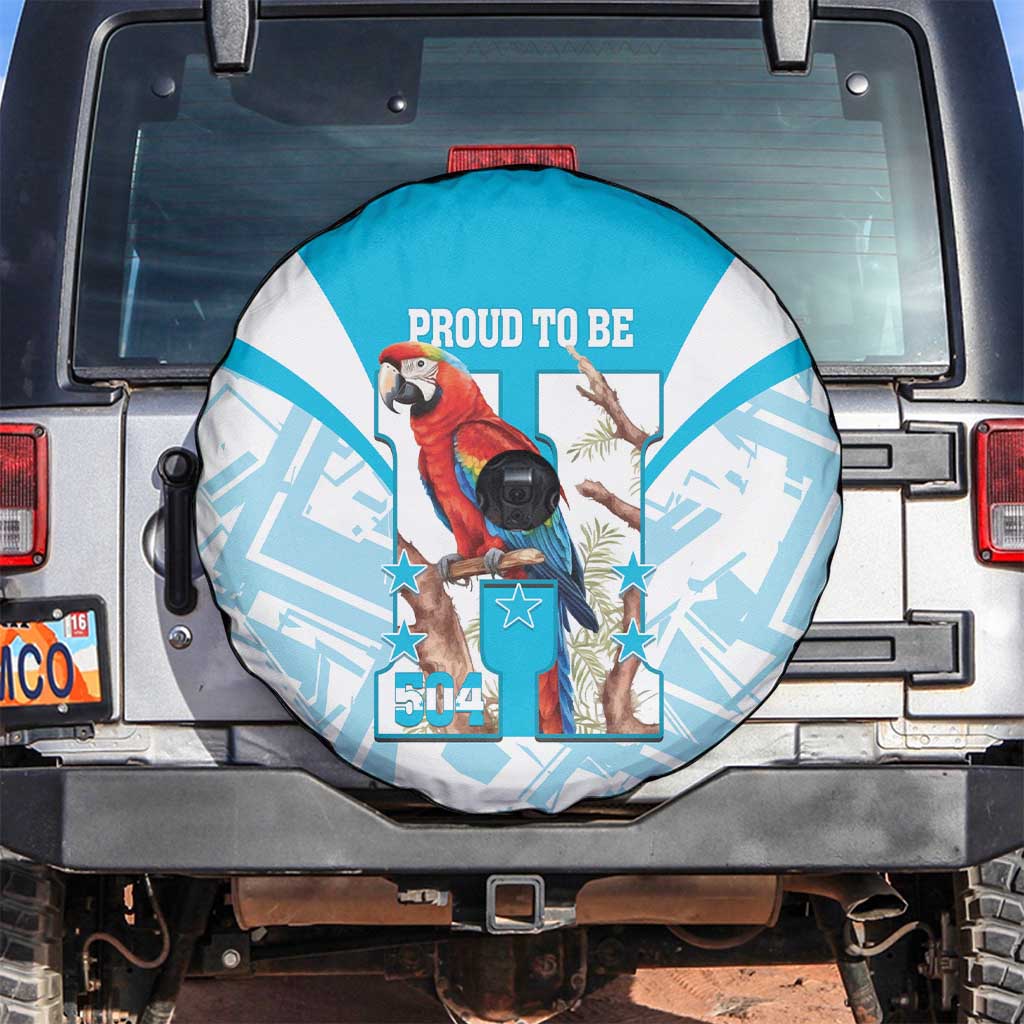 Honduras Independence Day Spare Tire Cover 504 Proud Scarlet Macaw - Wonder Print Shop