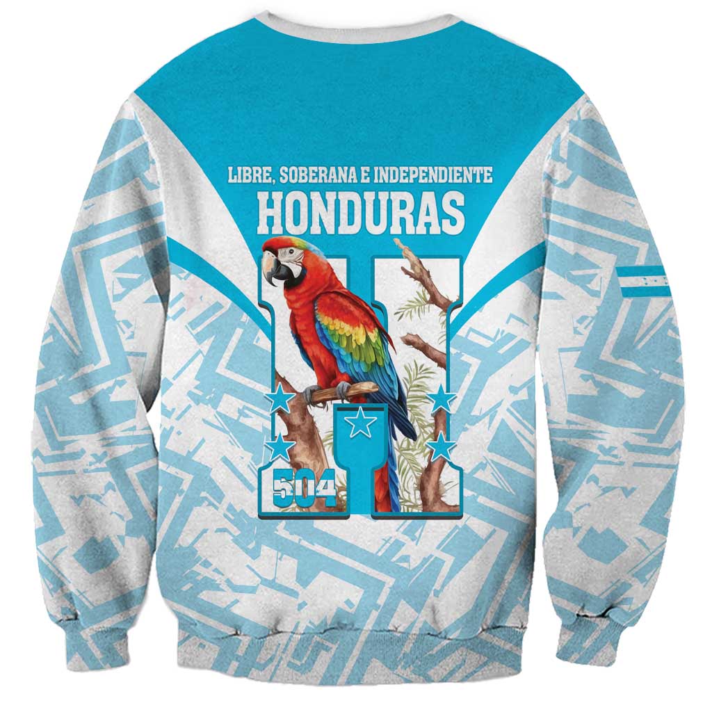 Honduras Independence Day Sweatshirt 504 Proud Scarlet Macaw - Wonder Print Shop