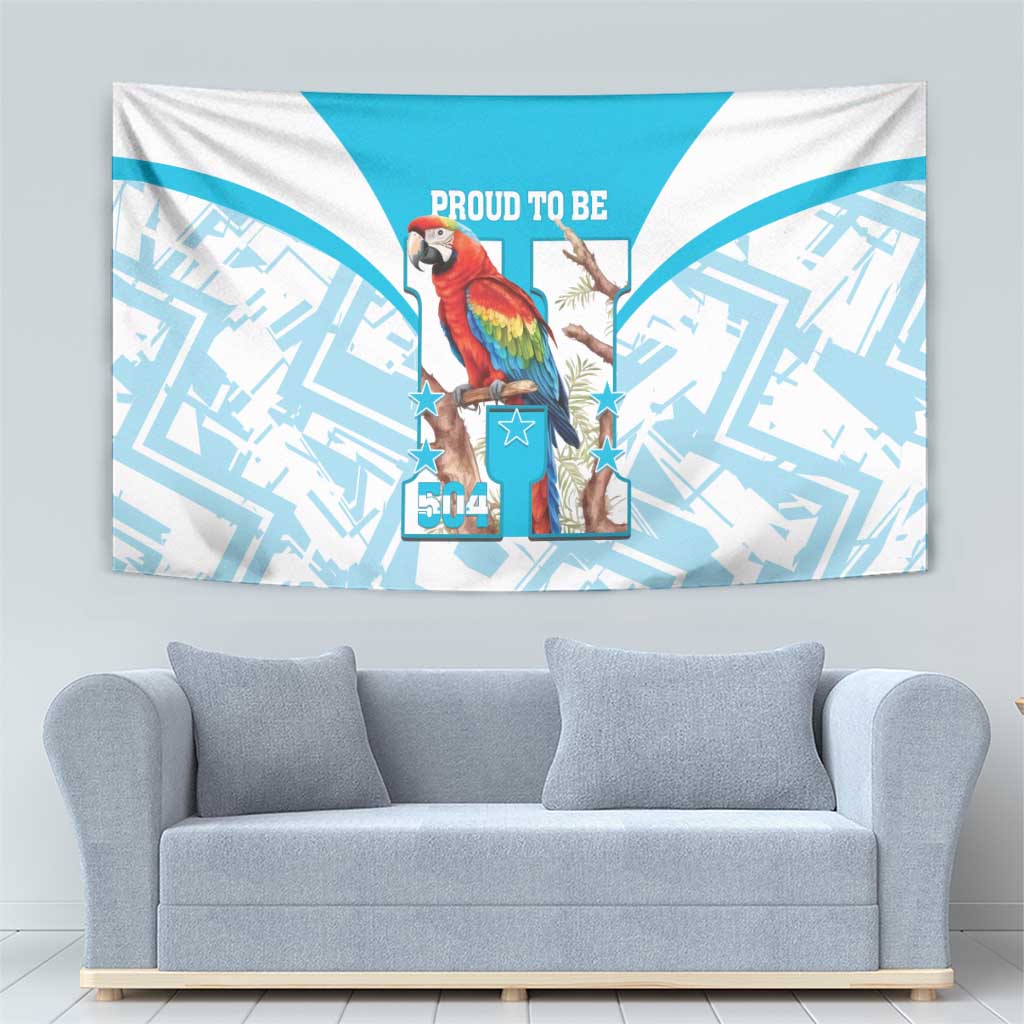 Honduras Independence Day Tapestry 504 Proud Scarlet Macaw - Wonder Print Shop
