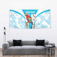 Honduras Independence Day Tapestry 504 Proud Scarlet Macaw - Wonder Print Shop