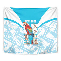 Honduras Independence Day Tapestry 504 Proud Scarlet Macaw - Wonder Print Shop