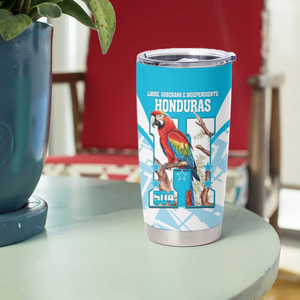 Honduras Independence Day Tumbler Cup 504 Proud Scarlet Macaw - Wonder Print Shop