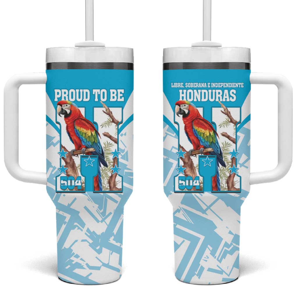 Honduras Independence Day Tumbler With Handle 504 Proud Scarlet Macaw - Wonder Print Shop