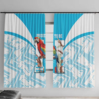 Honduras Independence Day Window Curtain 504 Proud Scarlet Macaw - Wonder Print Shop