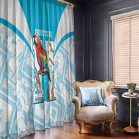 Honduras Independence Day Window Curtain 504 Proud Scarlet Macaw - Wonder Print Shop