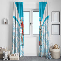 Honduras Independence Day Window Curtain 504 Proud Scarlet Macaw - Wonder Print Shop