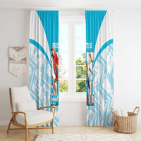 Honduras Independence Day Window Curtain 504 Proud Scarlet Macaw - Wonder Print Shop