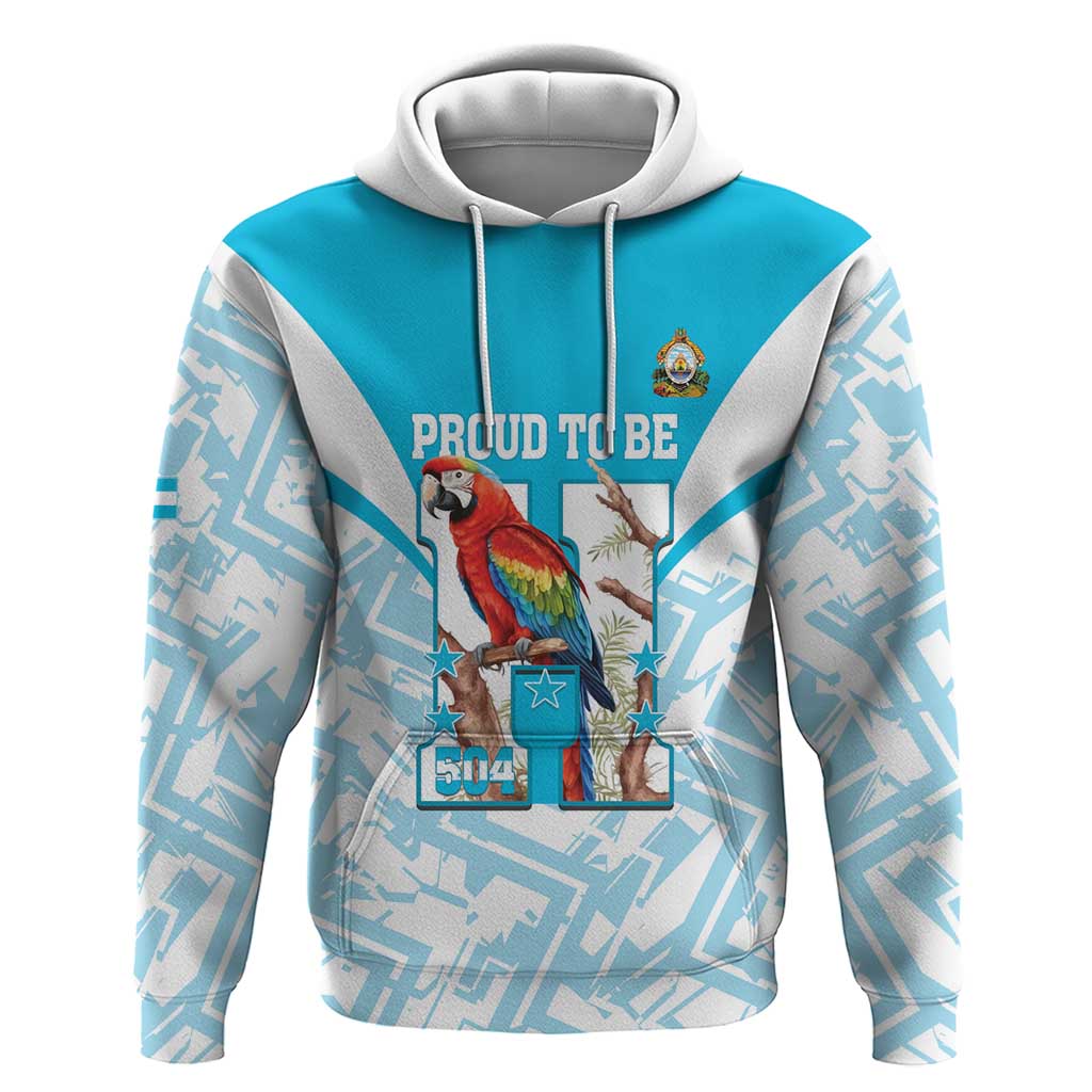 Honduras Independence Day Zip Hoodie 504 Proud Scarlet Macaw - Wonder Print Shop
