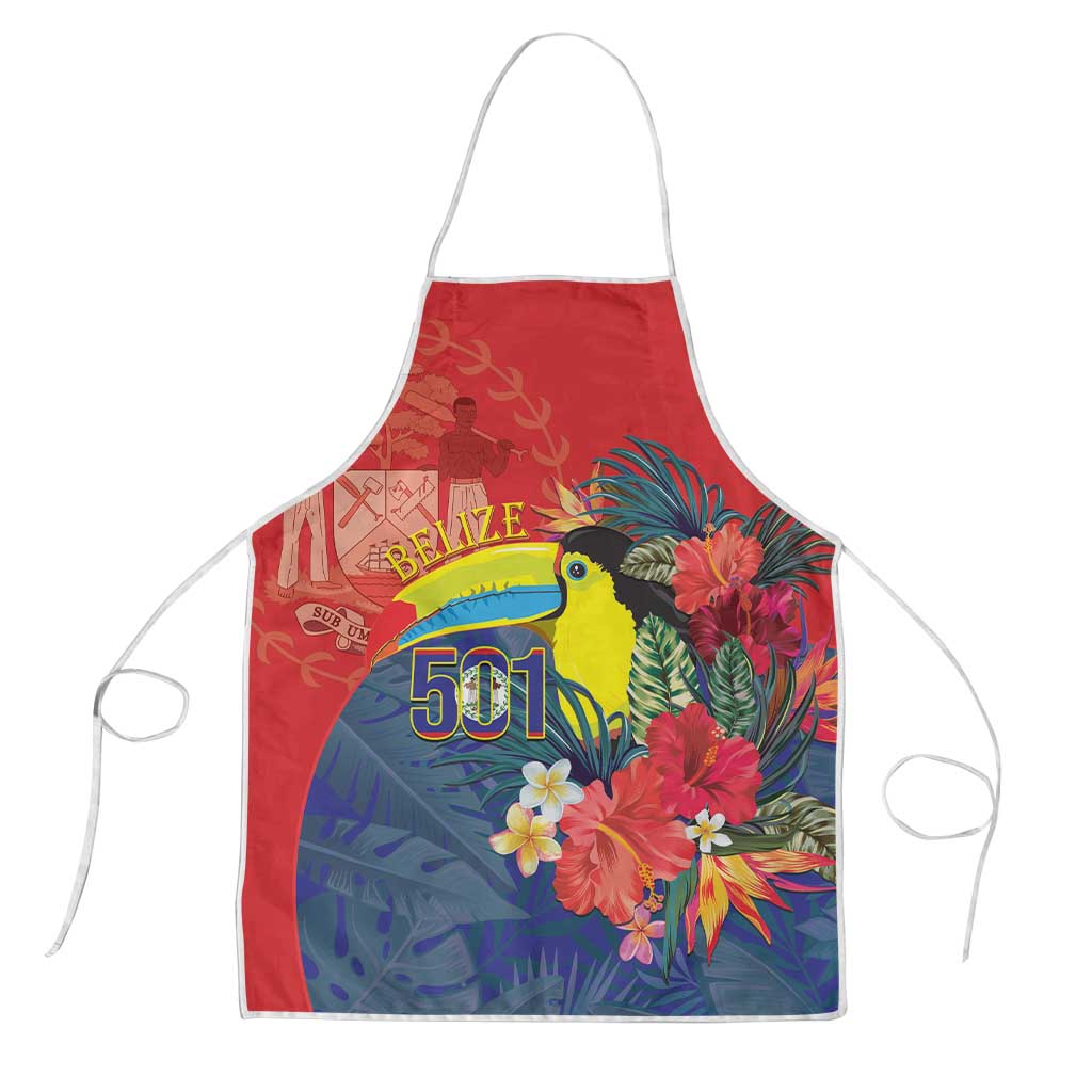 Belize Independence Day Apron 501 Proud Keel Billed Toucan Tropical - Wonder Print Shop