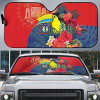 Belize Independence Day Auto Sun Shade 501 Proud Keel Billed Toucan Tropical - Wonder Print Shop