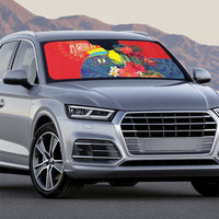 Belize Independence Day Auto Sun Shade 501 Proud Keel Billed Toucan Tropical - Wonder Print Shop