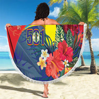 Belize Independence Day Beach Blanket 501 Proud Keel Billed Toucan Tropical - Wonder Print Shop