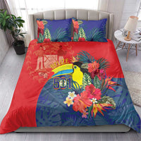 Belize Independence Day Bedding Set 501 Proud Keel Billed Toucan Tropical - Wonder Print Shop