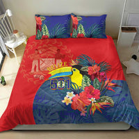 Belize Independence Day Bedding Set 501 Proud Keel Billed Toucan Tropical - Wonder Print Shop