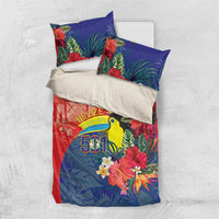 Belize Independence Day Bedding Set 501 Proud Keel Billed Toucan Tropical - Wonder Print Shop