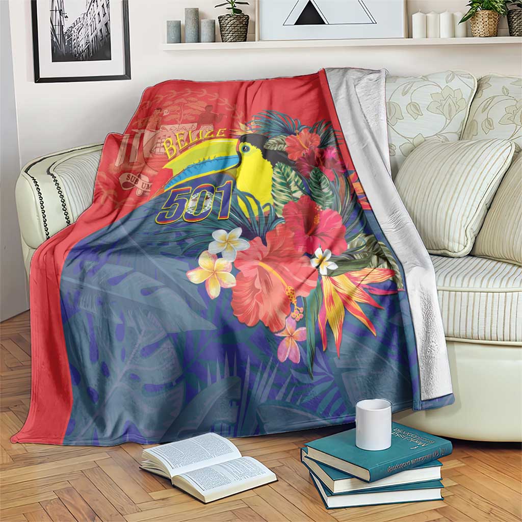 Belize Independence Day Blanket 501 Proud Keel Billed Toucan Tropical - Wonder Print Shop