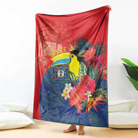 Belize Independence Day Blanket 501 Proud Keel Billed Toucan Tropical - Wonder Print Shop