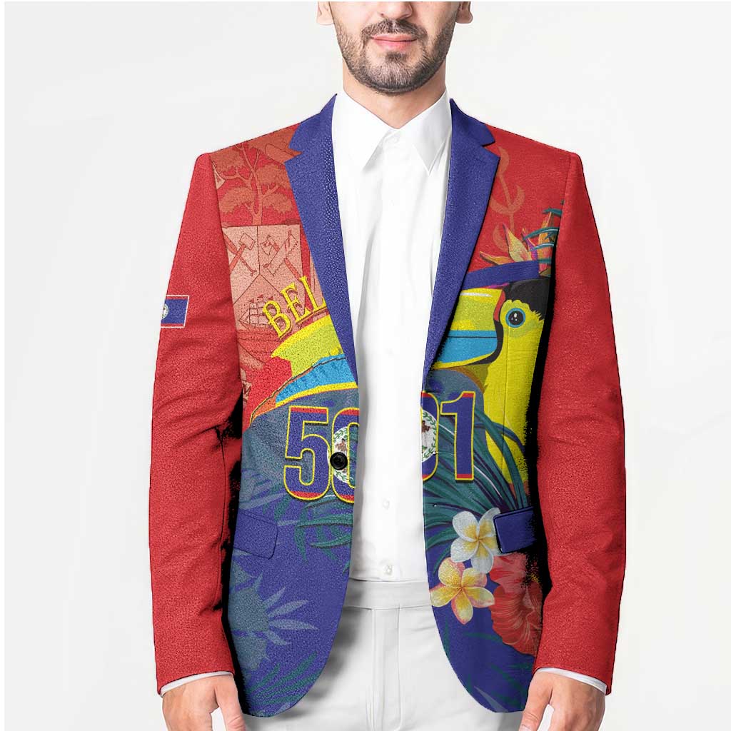 Belize Independence Day Blazer 501 Proud Keel Billed Toucan Tropical - Wonder Print Shop