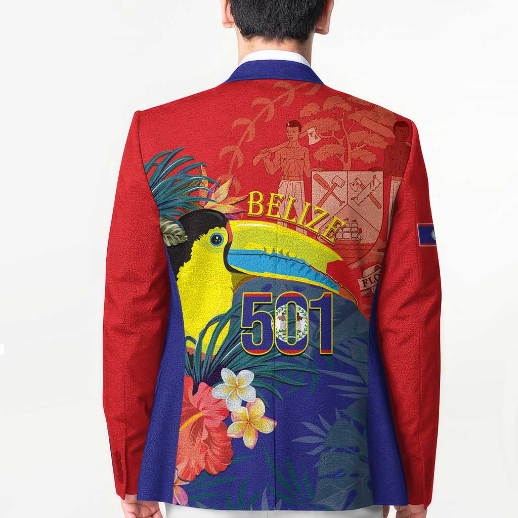 Belize Independence Day Blazer 501 Proud Keel Billed Toucan Tropical - Wonder Print Shop