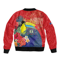 Belize Independence Day Bomber Jacket 501 Proud Keel Billed Toucan Tropical - Wonder Print Shop