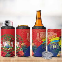 Belize Independence Day 4 in 1 Can Cooler Tumbler 501 Proud Keel Billed Toucan Tropical - Wonder Print Shop