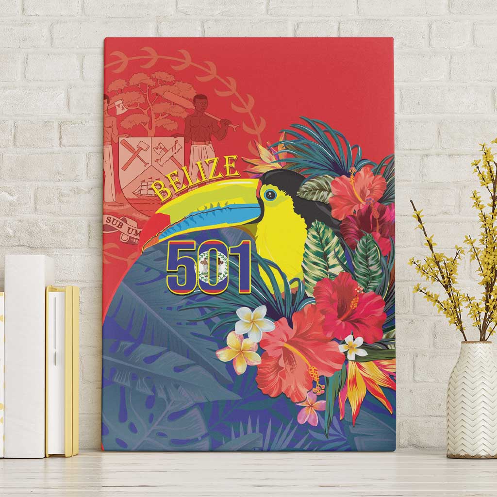 Belize Independence Day Canvas Wall Art 501 Proud Keel Billed Toucan Tropical - Wonder Print Shop