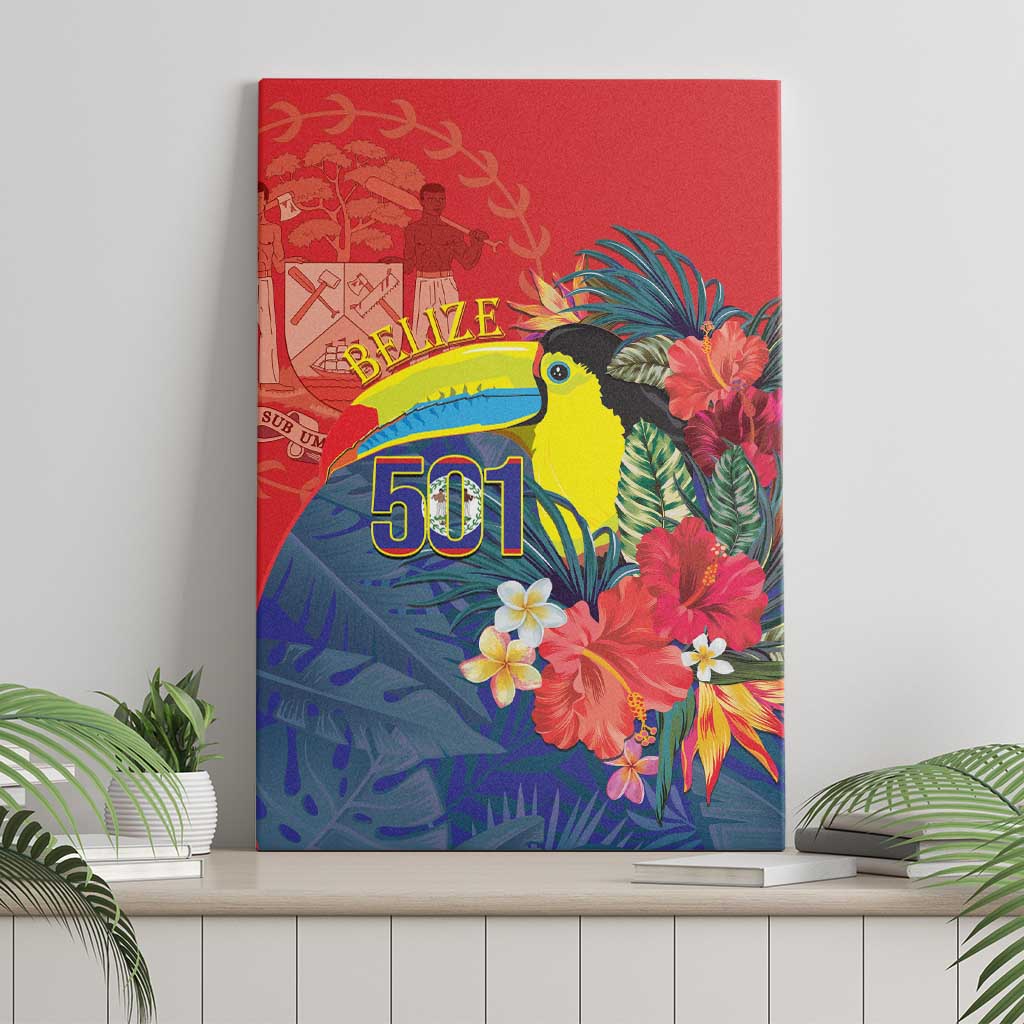 Belize Independence Day Canvas Wall Art 501 Proud Keel Billed Toucan Tropical - Wonder Print Shop