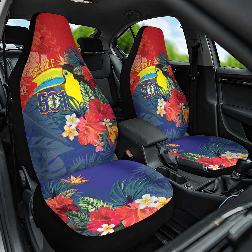 Belize Independence Day Car Seat Cover 501 Proud Keel Billed Toucan Tropical - Wonder Print Shop