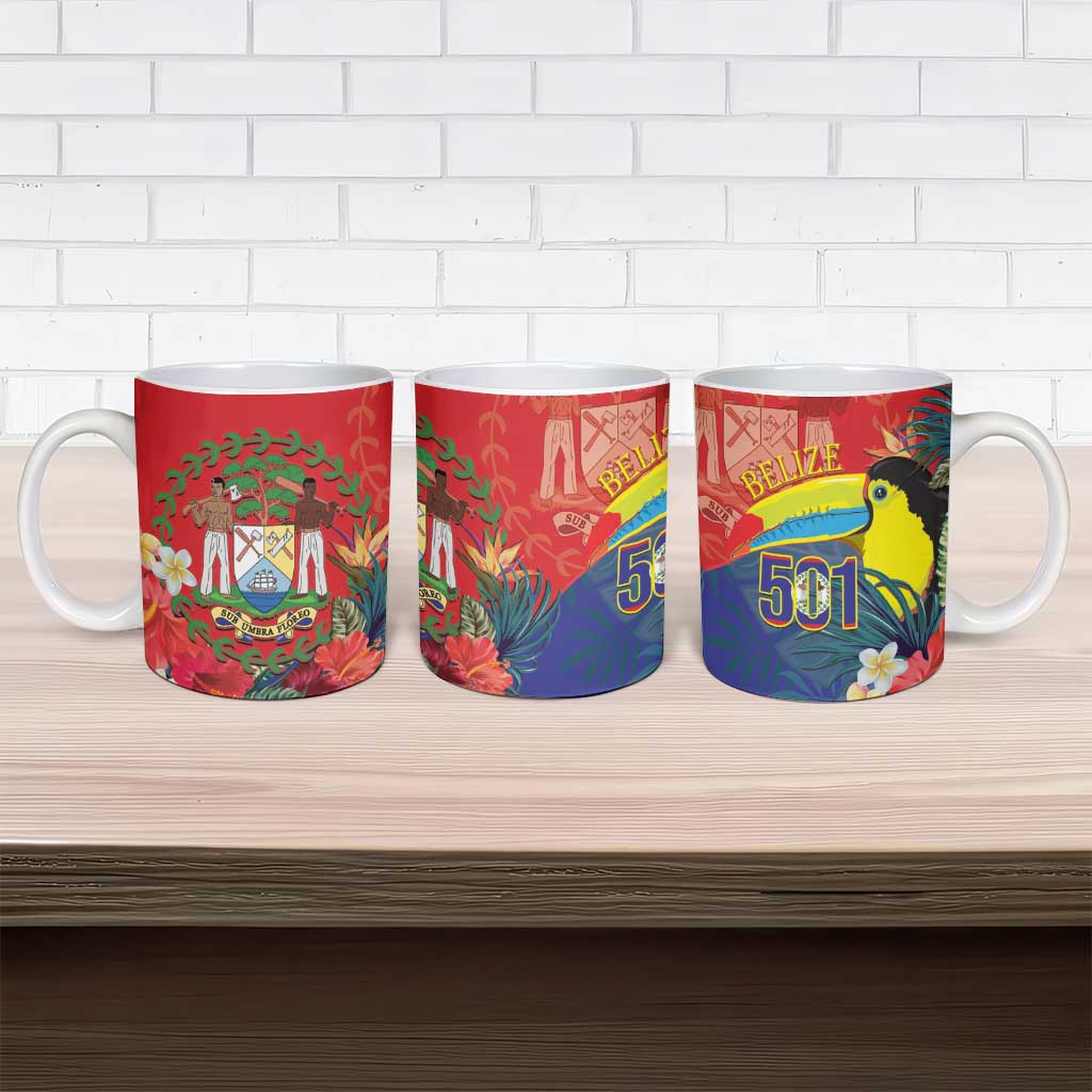Belize Independence Day Ceramic Mug 501 Proud Keel Billed Toucan Tropical - Wonder Print Shop