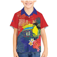 Belize Independence Day Family Matching Mermaid Dress and Hawaiian Shirt 501 Proud Keel Billed Toucan Tropical - Wonder Print Shop