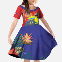 Belize Independence Day Family Matching Summer Maxi Dress and Hawaiian Shirt 501 Proud Keel Billed Toucan Tropical - Wonder Print Shop