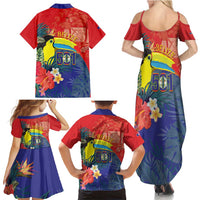 Belize Independence Day Family Matching Summer Maxi Dress and Hawaiian Shirt 501 Proud Keel Billed Toucan Tropical - Wonder Print Shop