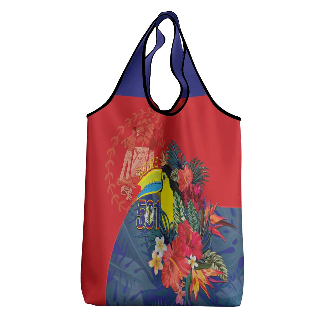 Belize Independence Day Grocery Bag 501 Proud Keel Billed Toucan Tropical - Wonder Print Shop