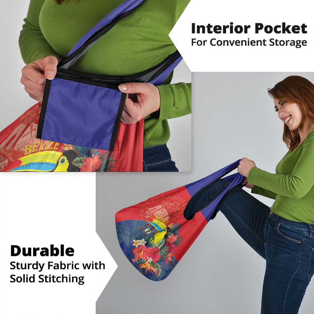 Belize Independence Day Grocery Bag 501 Proud Keel Billed Toucan Tropical - Wonder Print Shop