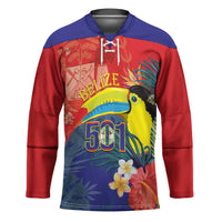 Belize Independence Day Hockey Jersey 501 Proud Keel Billed Toucan Tropical - Wonder Print Shop