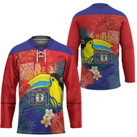 Belize Independence Day Hockey Jersey 501 Proud Keel Billed Toucan Tropical - Wonder Print Shop
