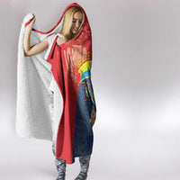 Belize Independence Day Hooded Blanket 501 Proud Keel Billed Toucan Tropical - Wonder Print Shop