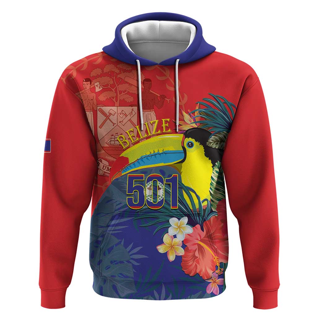 Belize Independence Day Hoodie 501 Proud Keel Billed Toucan Tropical - Wonder Print Shop