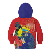 Belize Independence Day Kid Hoodie 501 Proud Keel Billed Toucan Tropical - Wonder Print Shop