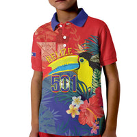 Belize Independence Day Kid Polo Shirt 501 Proud Keel Billed Toucan Tropical - Wonder Print Shop