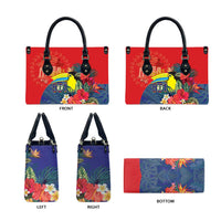 Belize Independence Day Leather Bag 501 Proud Keel Billed Toucan Tropical - Wonder Print Shop