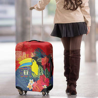 Belize Independence Day Luggage Cover 501 Proud Keel Billed Toucan Tropical - Wonder Print Shop